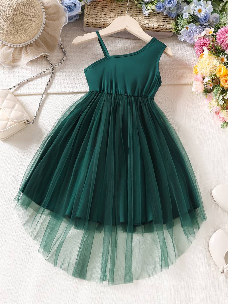 Vestido verde con lentejuelas Talle 6-8