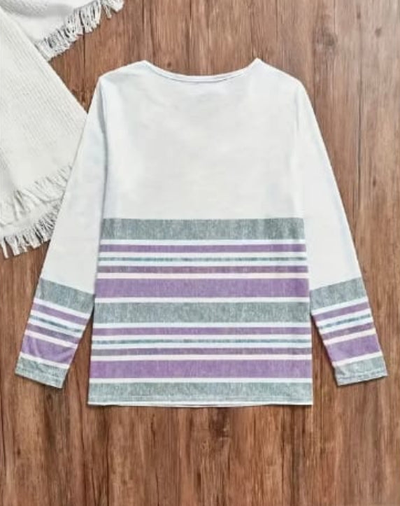 Blusa con rayas | Talle L