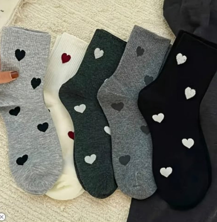 Medias con corazones