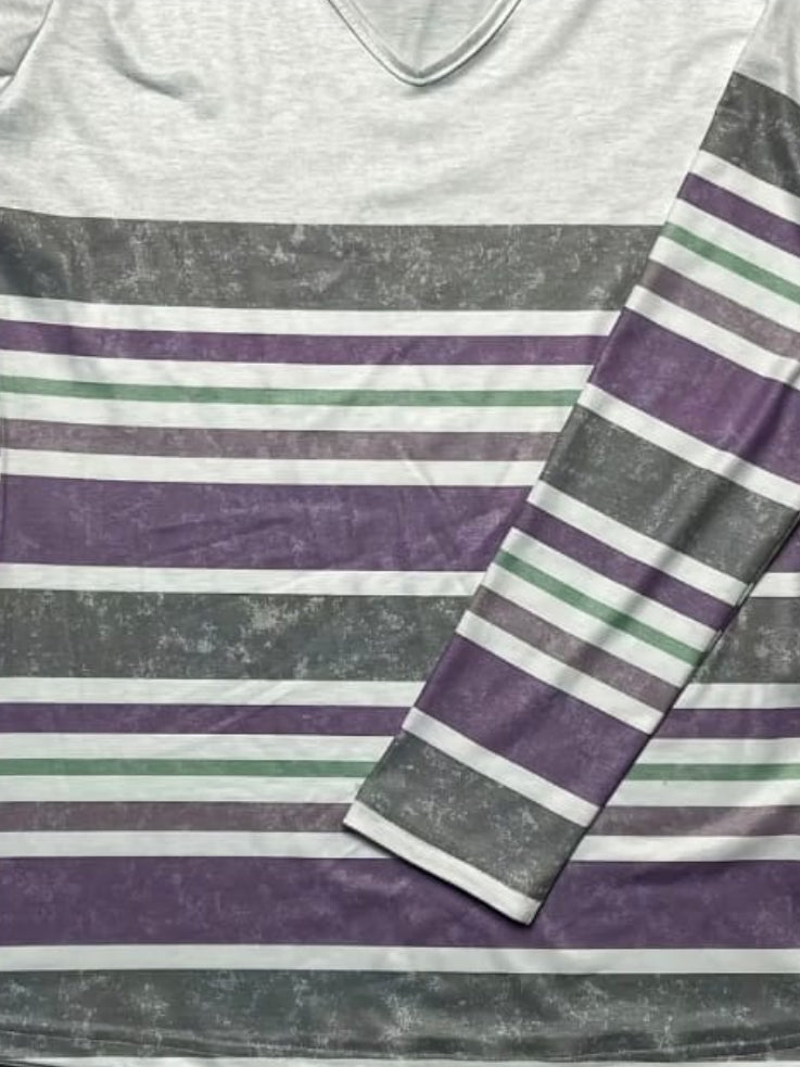 Blusa con rayas | Talle L