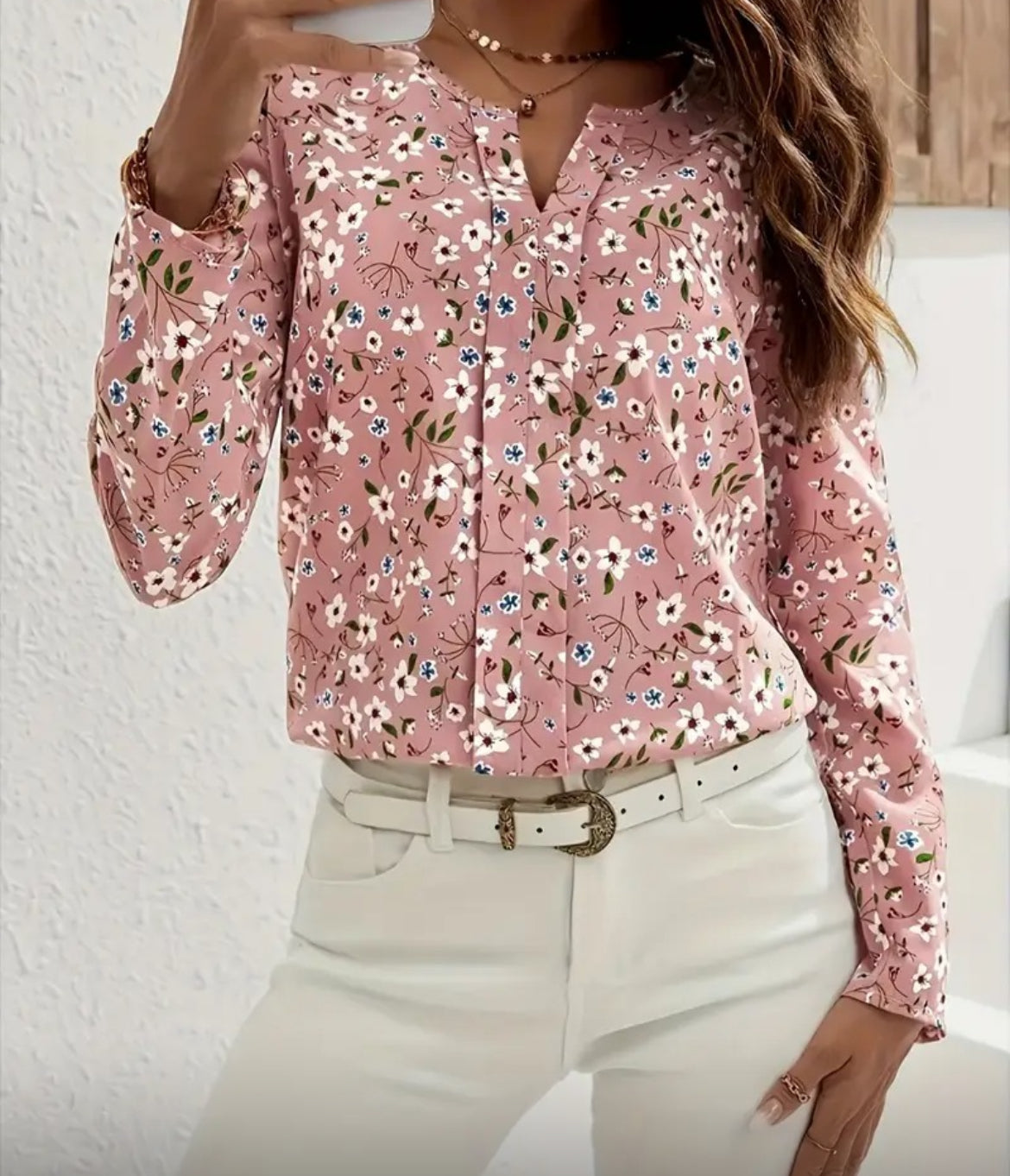 Camisa con flores | Talle XL