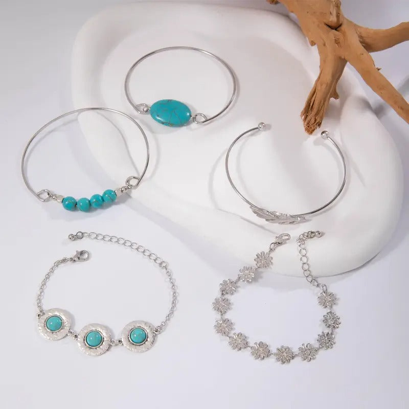 Pulseras turquesa