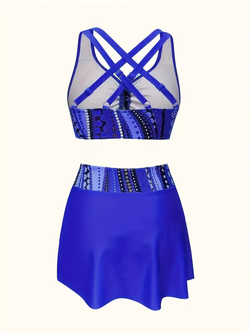 Maya azul tres piezas | Talle XL