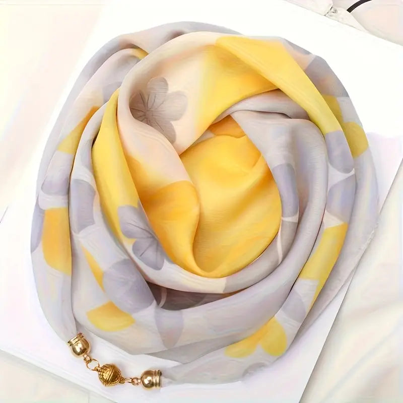Chal amarillo elegante