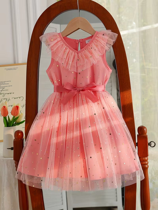 Vestido rosado de niña | 4 años