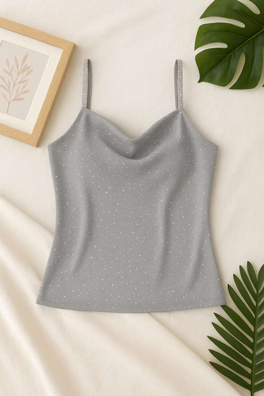 Top con brillos | Talle XL