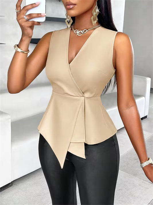 Blusa elegante beige | Talle XXL