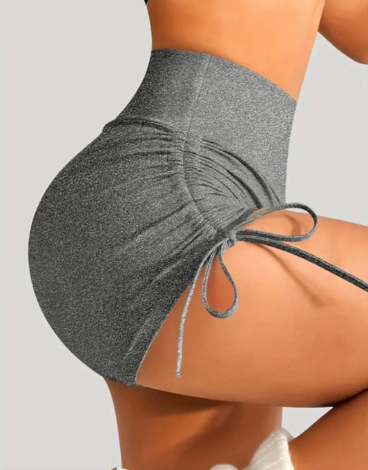 Short gris con tiras | Talle XL