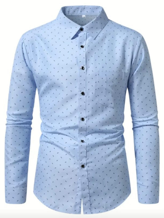 Camisas de hombre color celeste