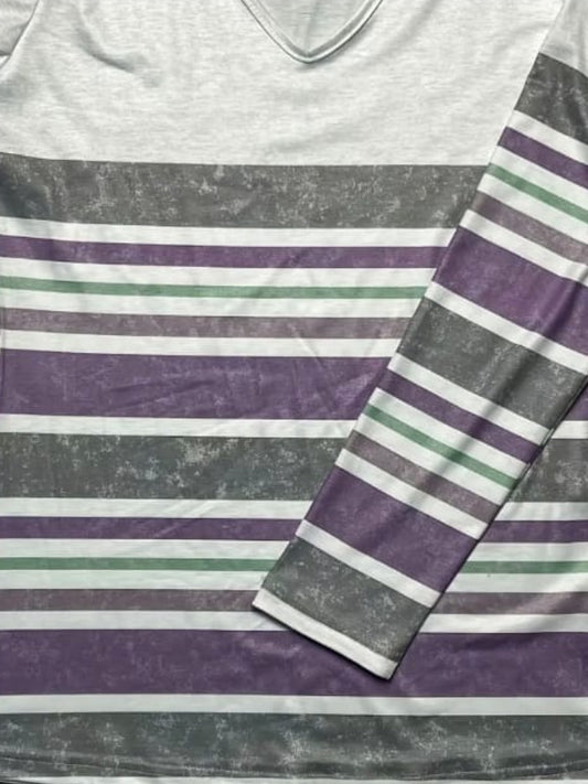 Blusa con rayas | Talle L