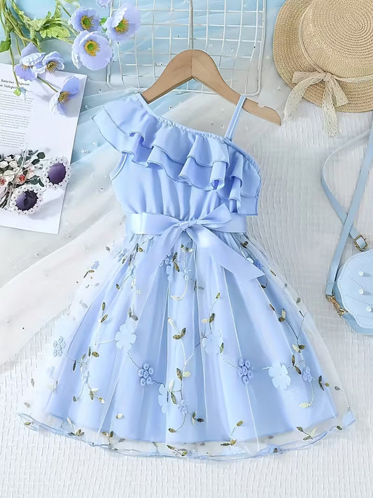 Vestido celeste niña | Talle 1-2